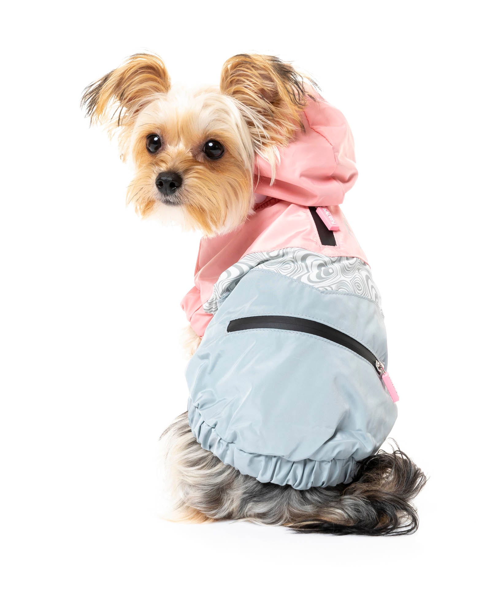 The Seattle Raincoat - Pink and Grey