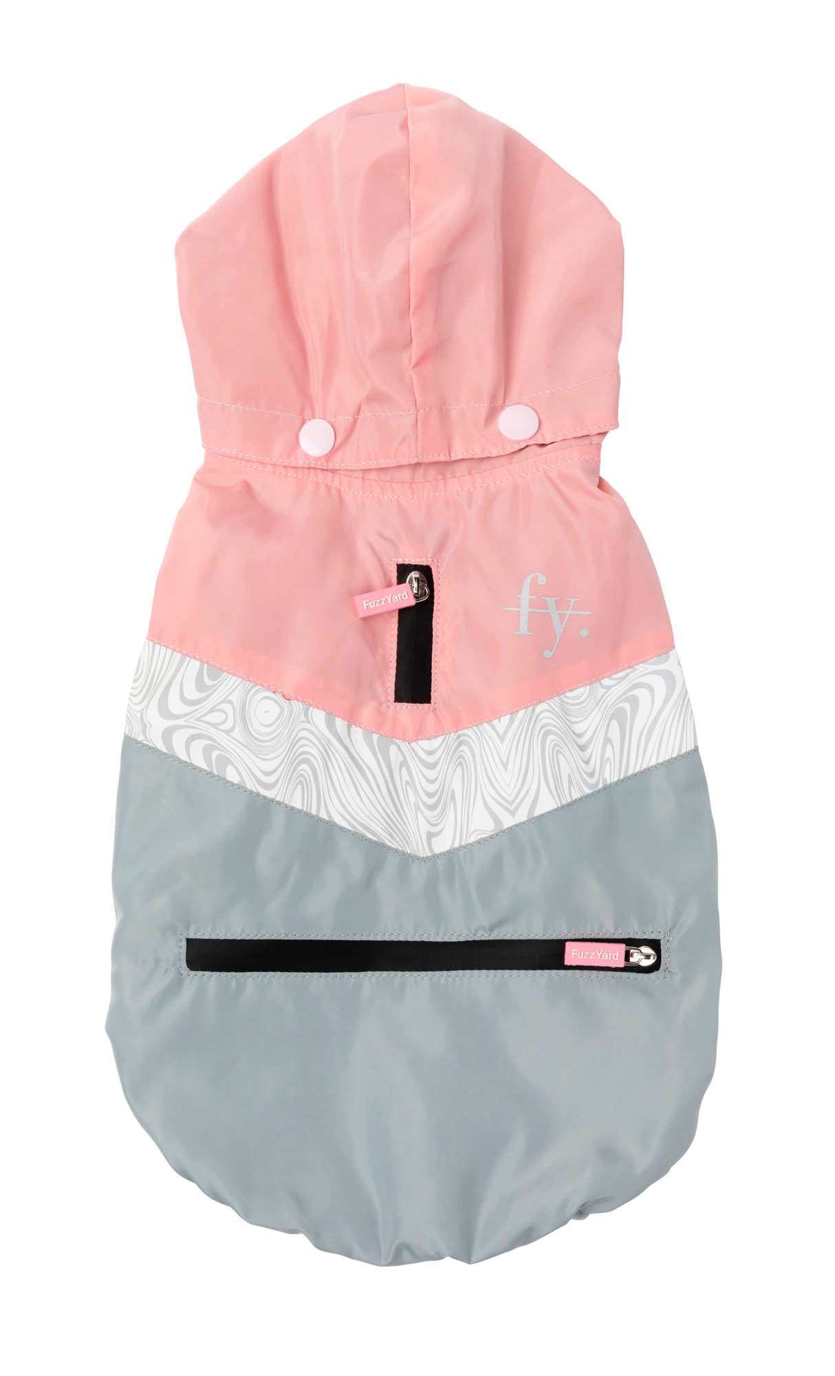 The Seattle Raincoat - Pink and Grey