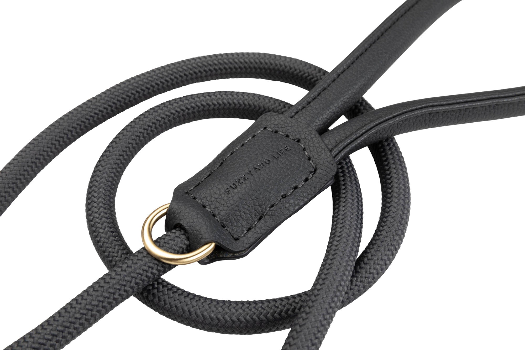 FuzzYard Life Atelier Dog Rope Lead - Slate Grey