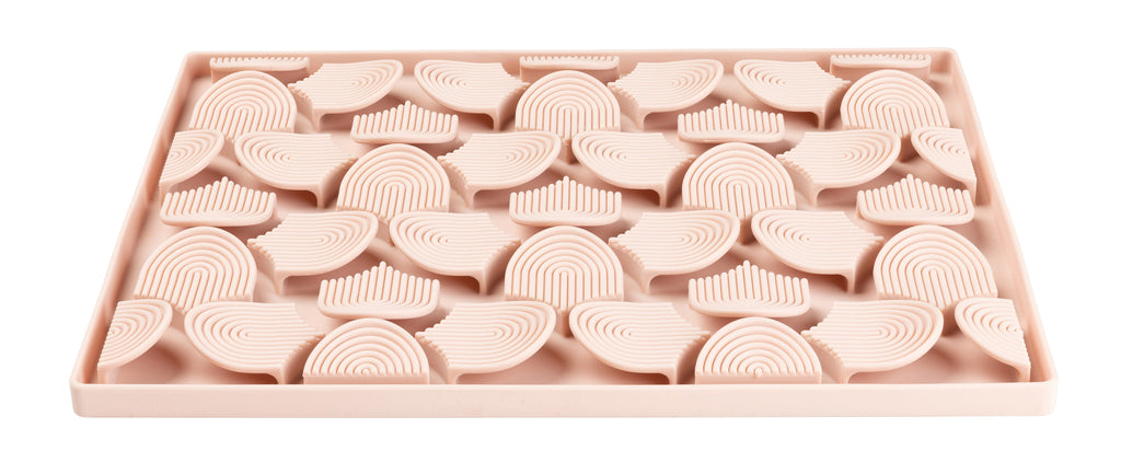 FuzzYard Life Hide & Treat Mat - Soft Blush Pink