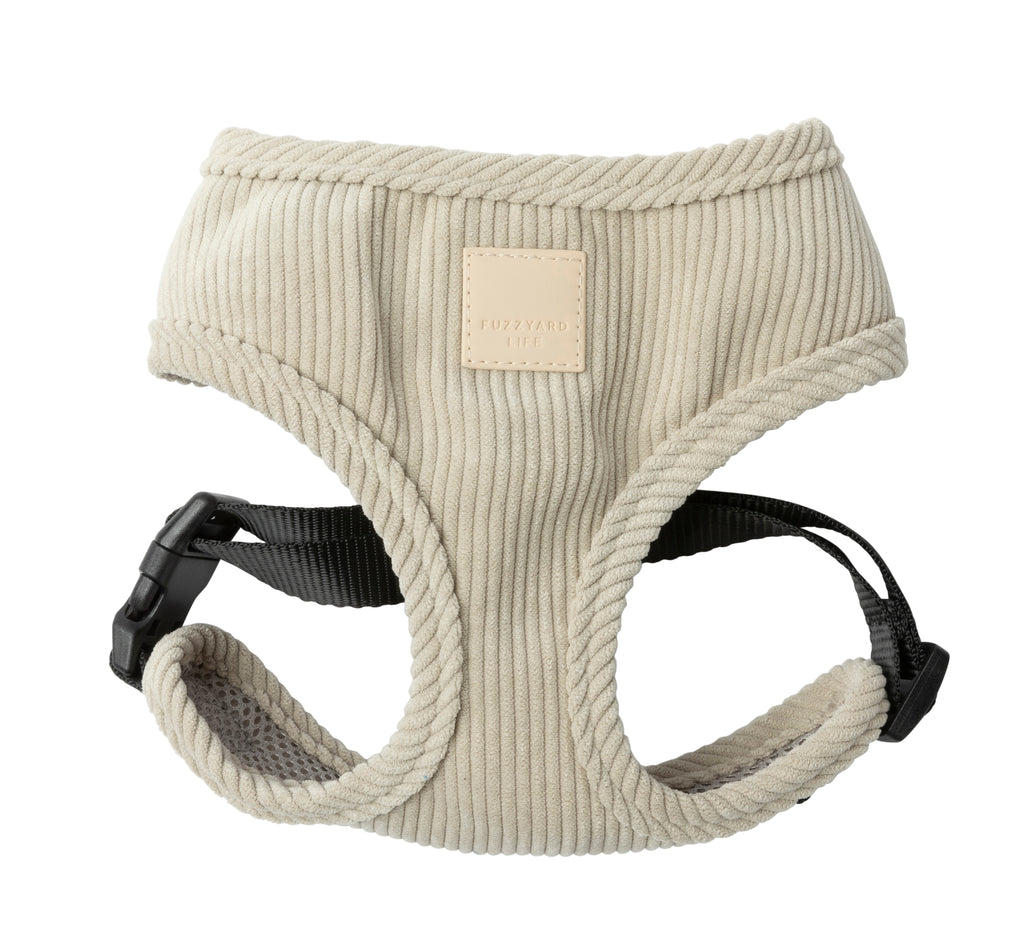 FuzzYard Life Corduroy Harness - Sand Stone