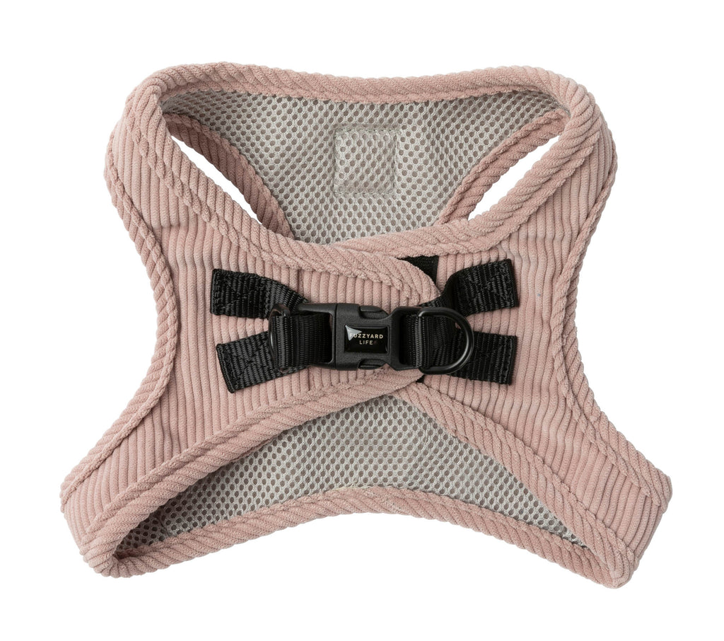 FuzzYard Life Corduroy Step In Harness - Soft Blush