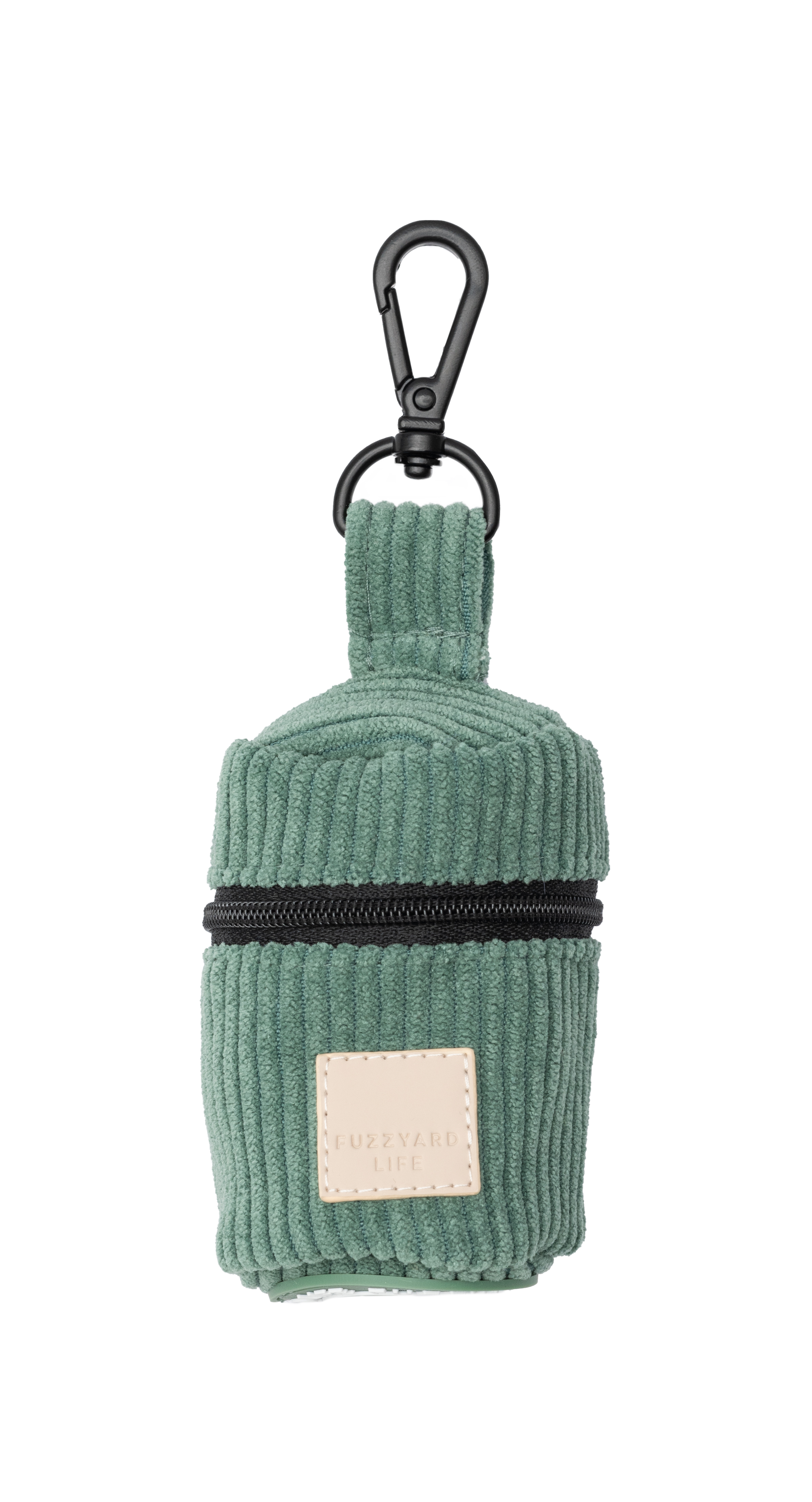 FuzzYard Life Corduroy Poop Bag Dispenser - Myrtle Green