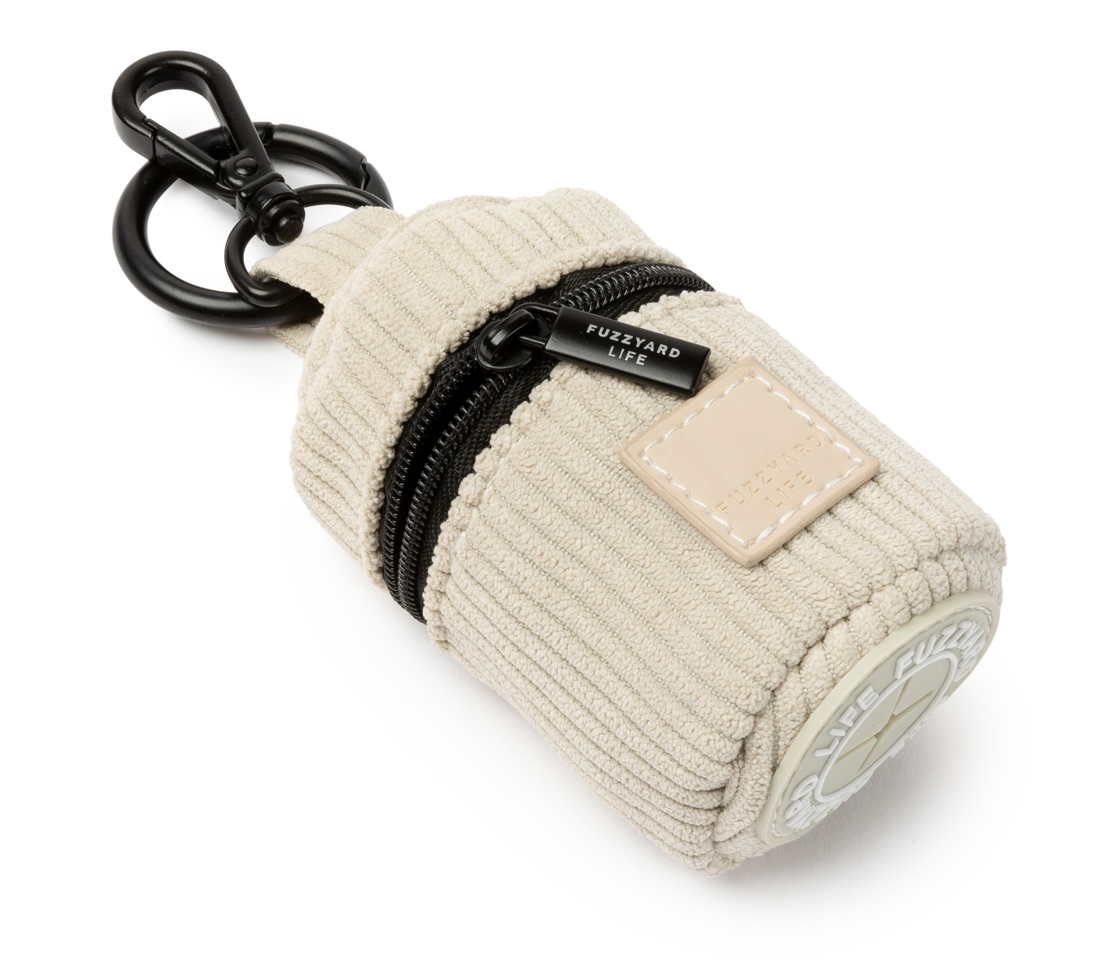 FuzzYard Life Corduroy Poop Bag Dispenser - Sandstone